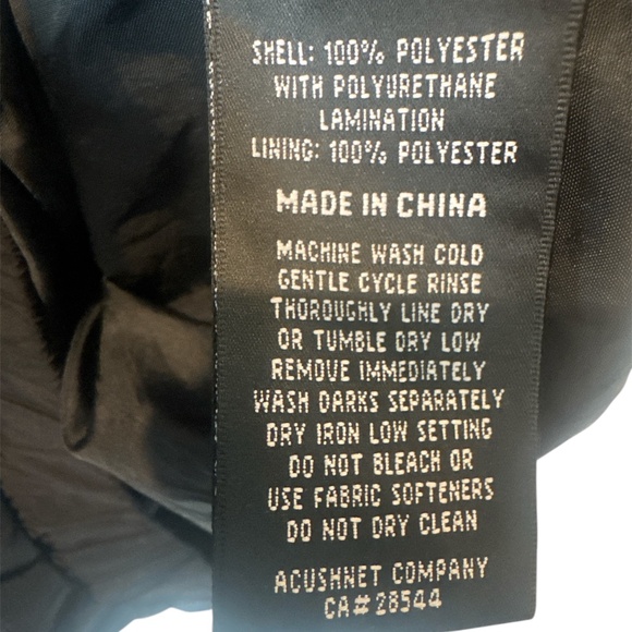 Footjoy Dryjoys Mens Short Sleeve 1/4 Zip Golf Pullover Windbreaker Black Large - Picture 6 of 7